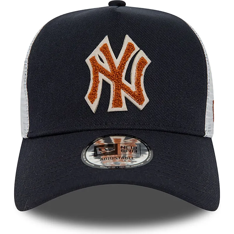 kepure-islenkta-tamsiai-melyna-snapback-a-frame-boucle-new-york-yankees-mlb-new-era