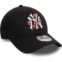 kepure-islenkta-juoda-reguliuojamas-9forty-flower-icon-new-york-yankees-mlb-new-era