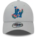 regulowana-szara-czapka-z-daszkiem-9forty-flower-icon-los-angeles-dodgers-mlb-od-new-era