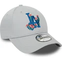 kepure-islenkta-pilka-reguliuojamas-9forty-flower-icon-los-angeles-dodgers-mlb-new-era