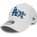biala-regulowana-czapka-z-zakrzywionym-daszkiem-9forty-food-character-los-angeles-dodgers-mlb-od-new-era