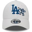 kepure-islenkta-balta-reguliuojamas-9forty-food-character-los-angeles-dodgers-mlb-new-era