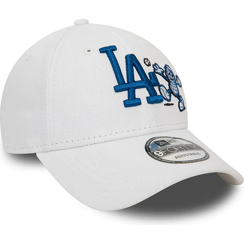 kepure-islenkta-balta-reguliuojamas-9forty-food-character-los-angeles-dodgers-mlb-new-era