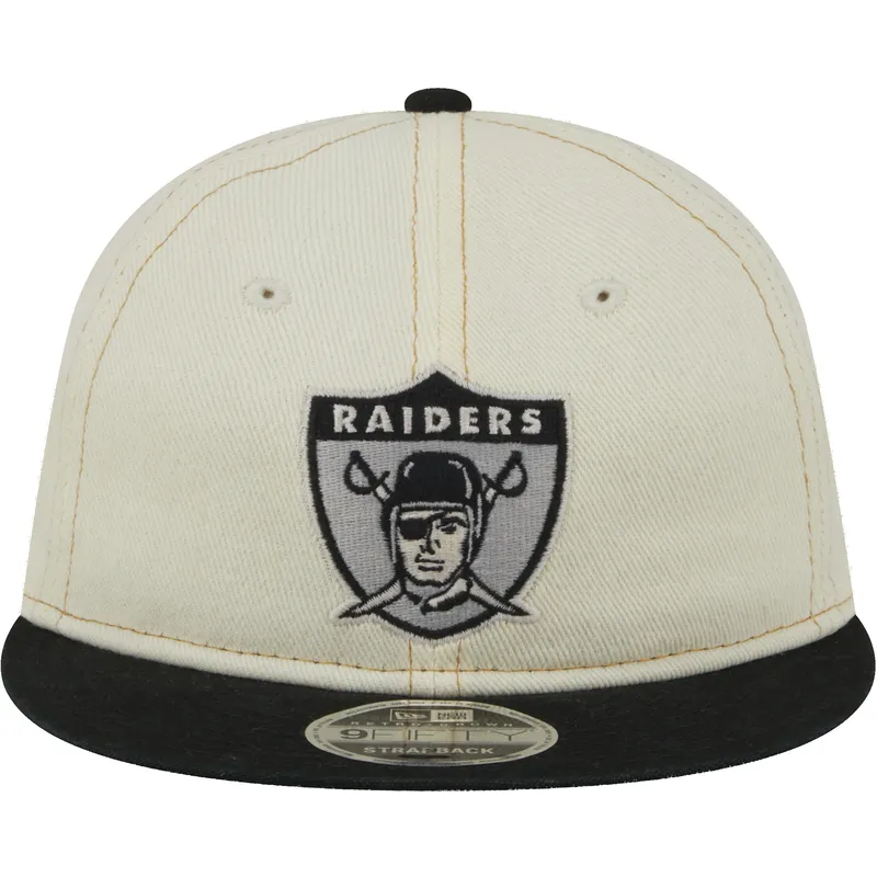 bezowa-i-czarna-regulowana-czapka-z-plaskim-daszkiem-9fifty-retro-crown-denim-oakland-raiders-nfl-new-era