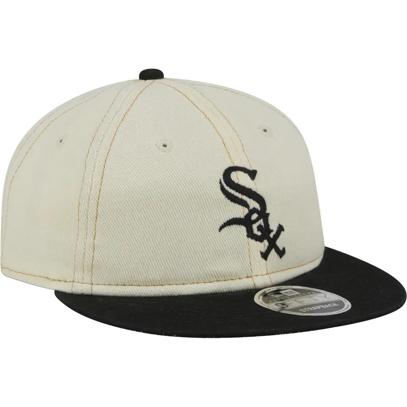 czapka-z-plaskim-daszkiem-bezowo-czarna-9fifty-retro-crown-denim-chicago-white-sox-mlb-new-era
