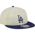 bezowa-i-niebieska-czapka-z-daszkiem-9fifty-retro-crown-denim-los-angeles-dodgers-mlb-new-era