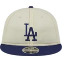bezowo-niebieska-czapka-z-daszkiem-9fifty-retro-crown-denim-los-angeles-dodgers-mlb-od-new-era