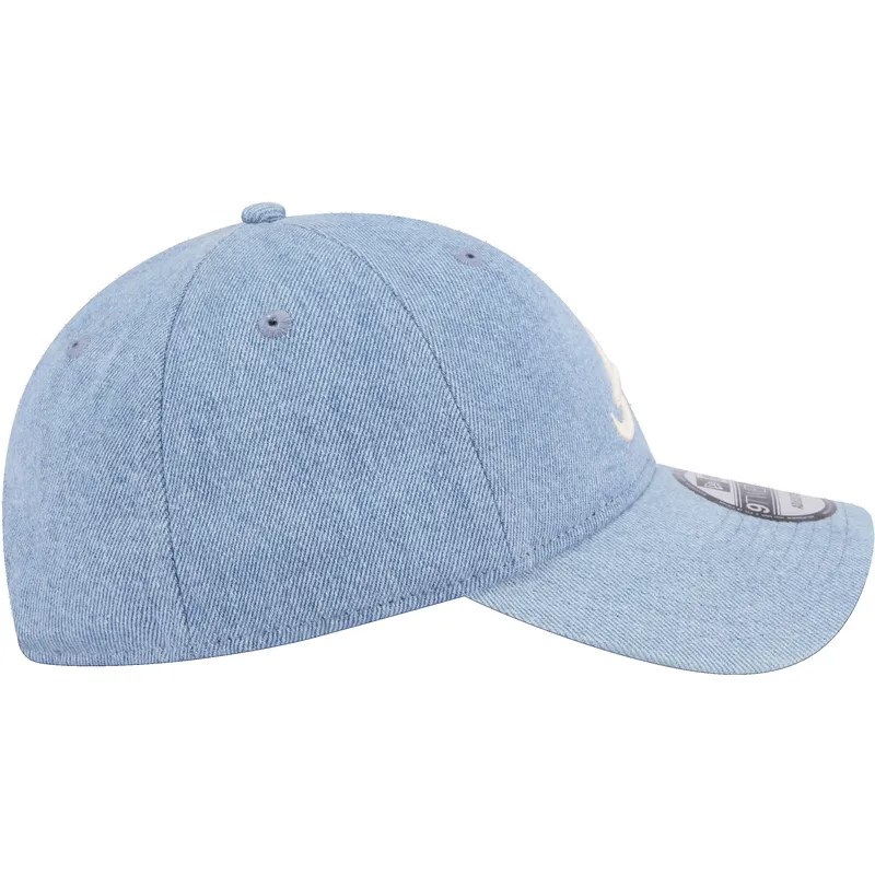 kepure-islenkta-melyna-reguliuojamas-9twenty-washed-denim-atlanta-braves-mlb-new-era