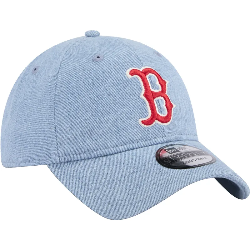 regulowana-niebieska-czapka-z-daszkiem-9twenty-washed-denim-boston-red-sox-mlb-od-new-era
