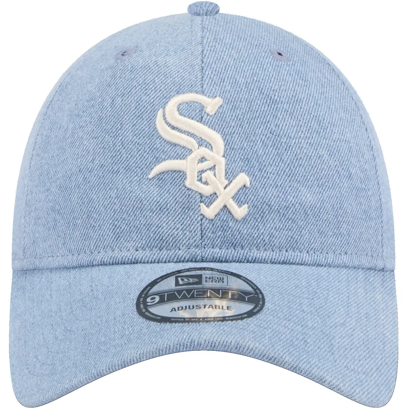 kepure-islenkta-melyna-reguliuojamas-9twenty-washed-denim-chicago-white-sox-mlb-new-era
