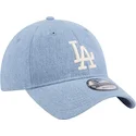 regulowana-niebieska-czapka-z-daszkiem-9twenty-washed-denim-los-angeles-dodgers-mlb-marki-new-era