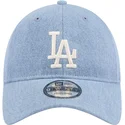 regulowana-niebieska-czapka-z-daszkiem-9twenty-washed-denim-los-angeles-dodgers-mlb-marki-new-era