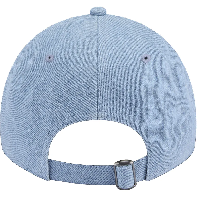 kepure-islenkta-melyna-reguliuojama-juostele-9twenty-washed-denim-chicago-bulls-nba-new-era