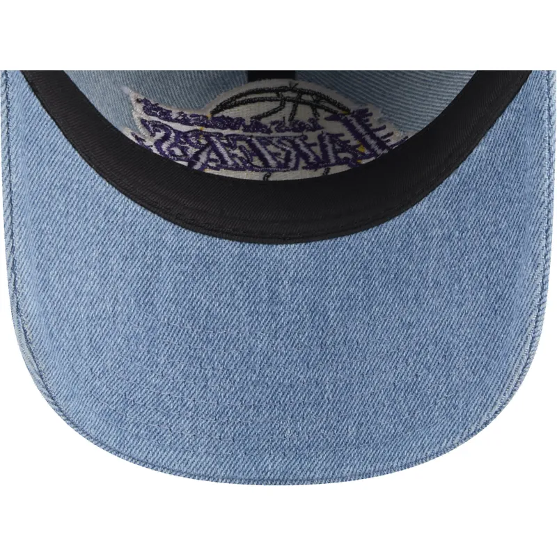 kepure-islenkta-melyna-reguliuojamas-9twenty-washed-denim-los-angeles-lakers-nba-new-era