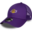 kepure-islenkta-violetine-reguliuojamas-9forty-home-field-los-angeles-lakers-nba-new-era