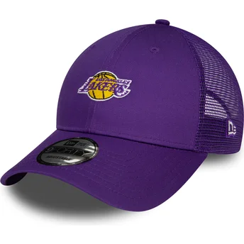 Fioletowa regulowana czapka z zakrzywionym daszkiem 9FORTY Home Field Los Angeles Lakers NBA New Era