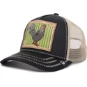 czapka-trucker-czarna-i-bezowa-kogut-ye-olde-cock-the-farm-retro-classic-od-goorin-bros