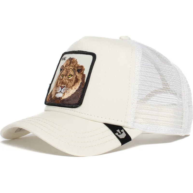 kepure-islenkta-balta-snapback-the-king-lion-the-farm-goorin-bros kepure-islenkta-balta-snapback-the-king-lion-the-farm-goorin-bros