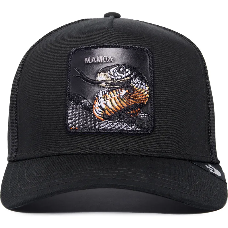 kepure-islenkta-vilkikas-juoda-snapback-serpiente-mamba-the-farm-premium-the-farm-de-goorin-bros
