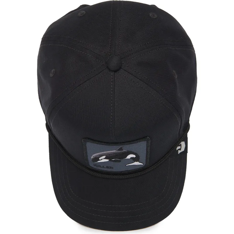 kepure-islenkta-juoda-snapback-killer-whale-100-the-farm-all-over-canvas-the-farm-goorin-bros