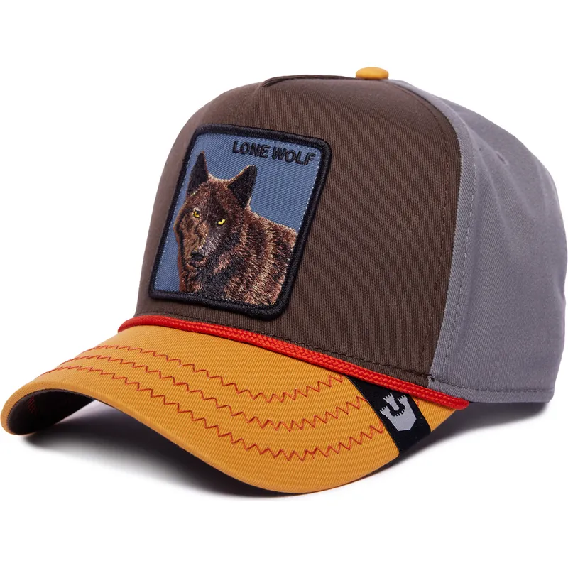 kepure-islenkta-ivairiaspalvis-snapback-lone-wolf-100-the-farm-all-over-canvas-the-farm-goorin-bros