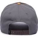 brazowa-szara-i-pomaranczowa-czapka-z-daszkiem-snapback-wilk-lone-wolf-100-the-farm-all-over-canvas-od-goorin-bros