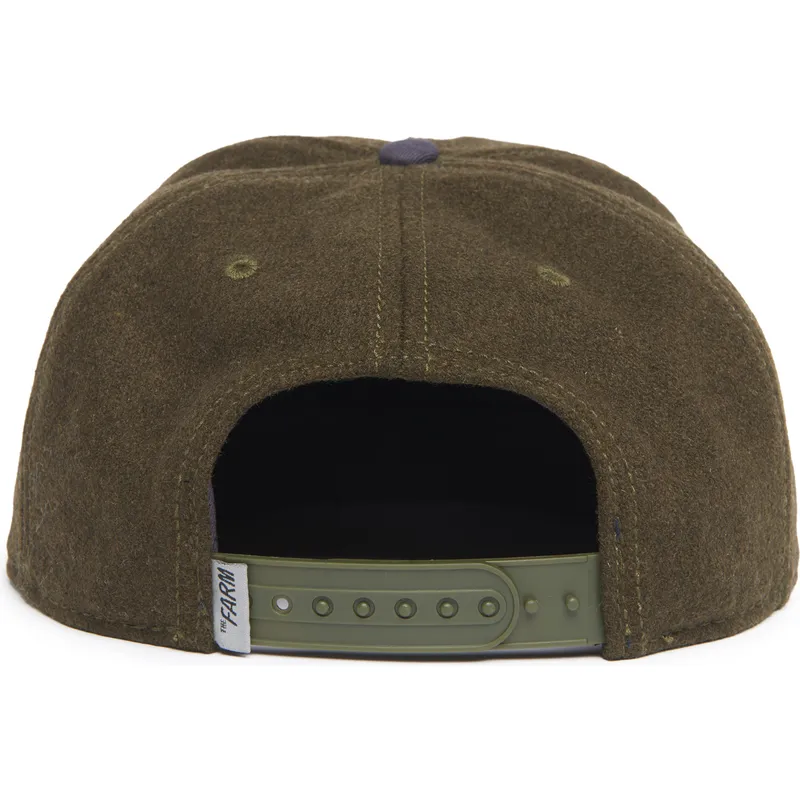 czapka-plaska-zielona-i-niebieska-snapback-pies-rottweiler-bad-boy-top-dog-the-farm-flats-od-goorin-bros
