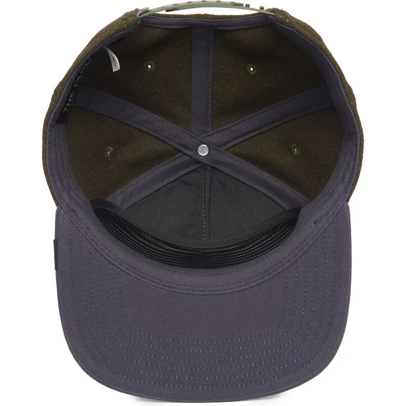 czapka-plaska-zielona-i-niebieska-snapback-pies-rottweiler-bad-boy-top-dog-the-farm-flats-od-goorin-bros