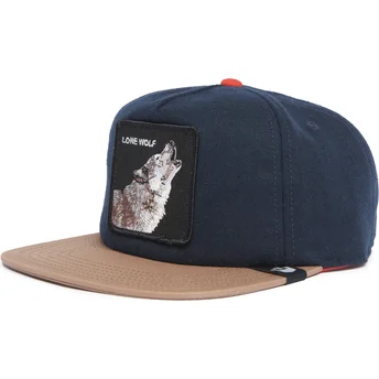 Cap plokščia navy blue snapback The Farm de Goorin Bros.