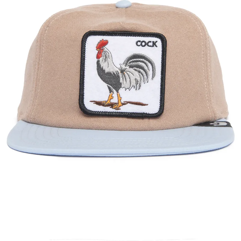 kepure-plokscia-ruda-snapback-cock-free-range-the-farm-flats-the-farm-goorin-bros