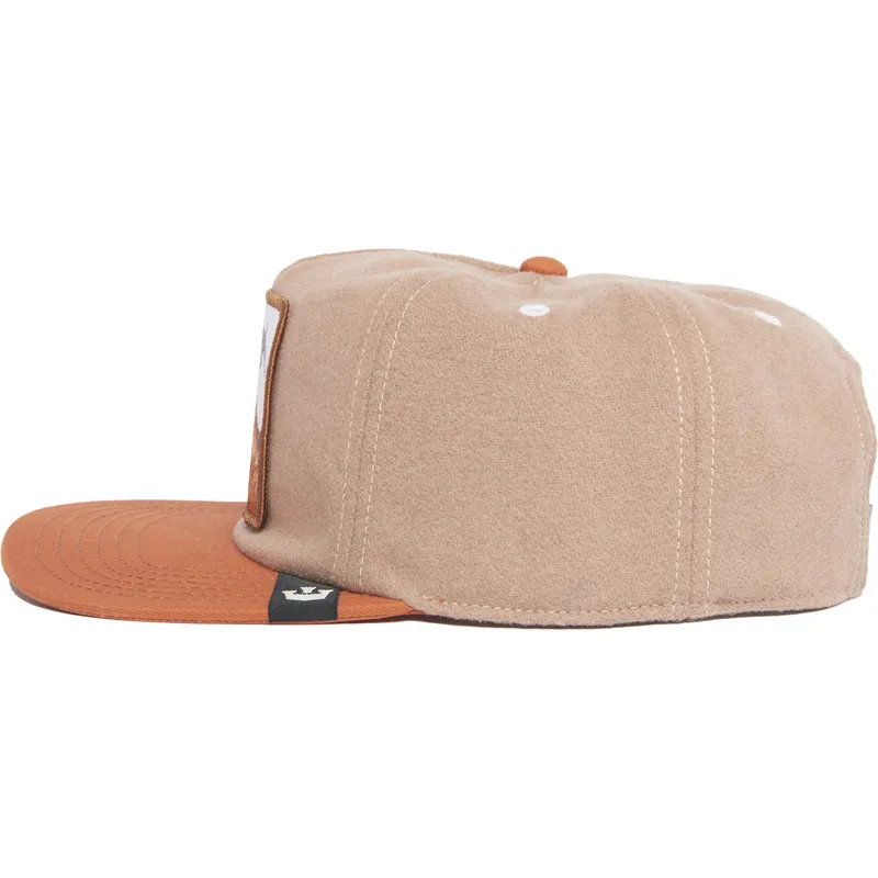 kepure-plokscia-ruda-snapback-cabra-goat-alpine-base-the-farm-flats-the-farm-de-goorin-bros