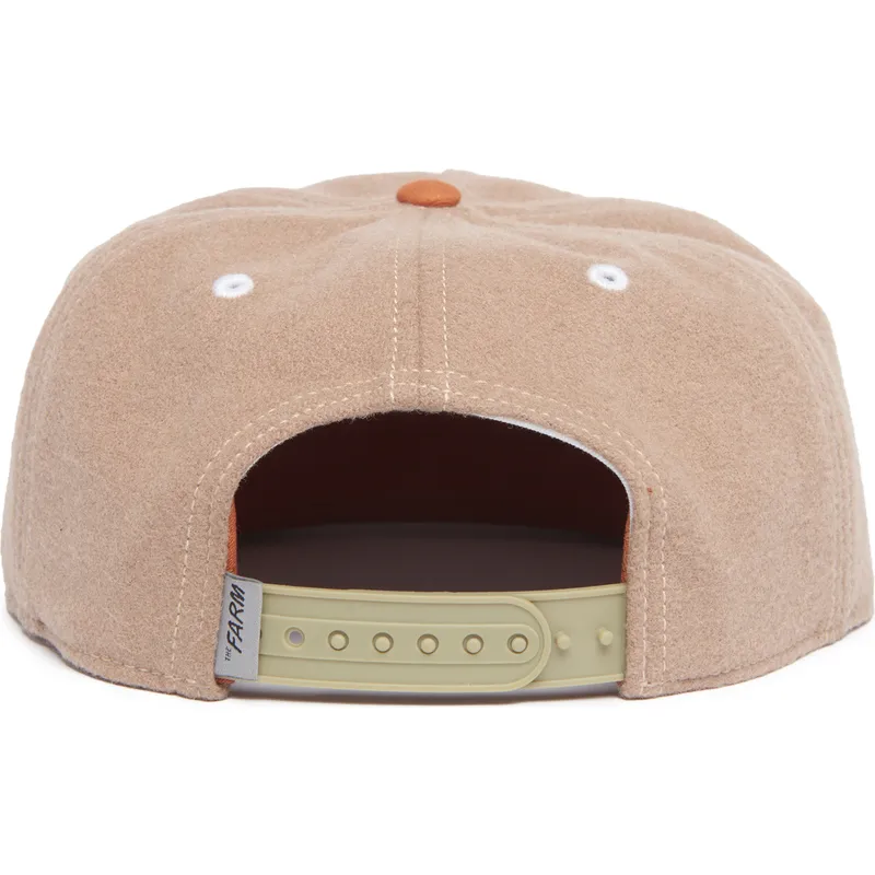 kepure-plokscia-ruda-snapback-cabra-goat-alpine-base-the-farm-flats-the-farm-de-goorin-bros