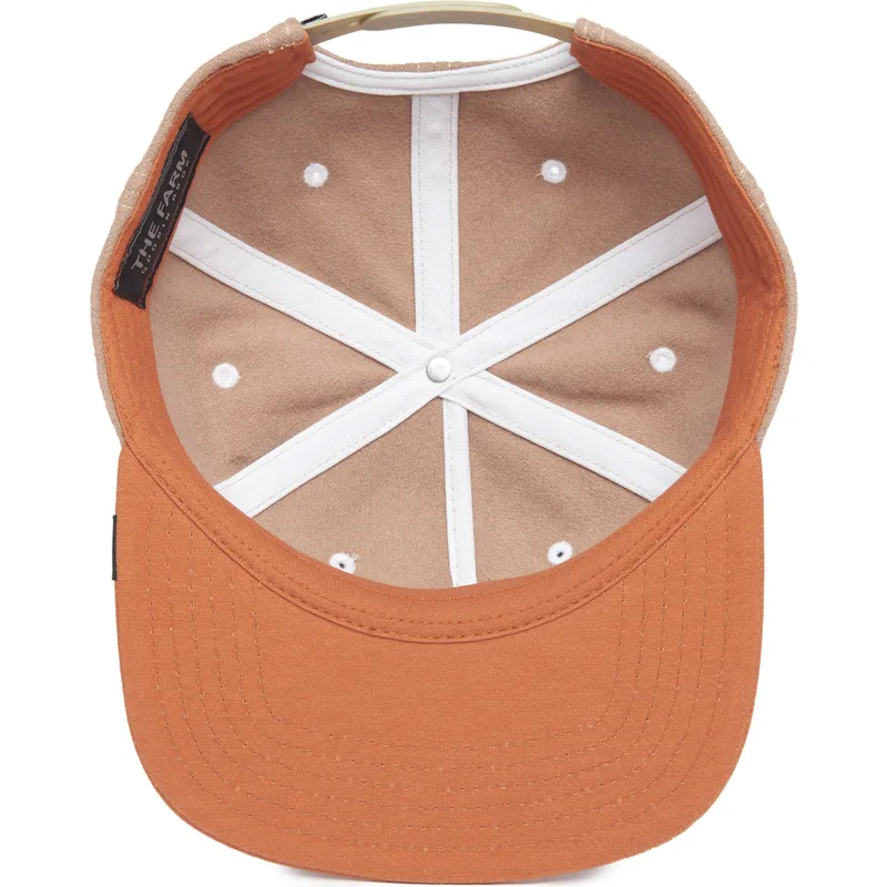 kepure-plokscia-ruda-snapback-cabra-goat-alpine-base-the-farm-flats-the-farm-de-goorin-bros