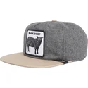 kepure-plokscia-pilka-snapback-marron-oveja-black-sheep-flock-mountain-the-farm-flats-the-farm-de-goorin-bros