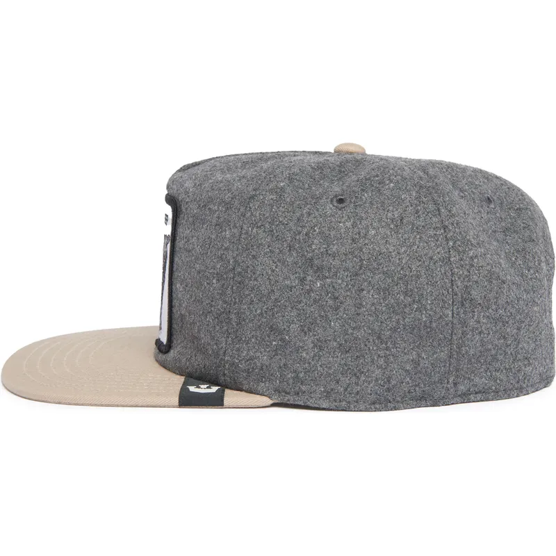 kepure-plokscia-pilka-snapback-marron-oveja-black-sheep-flock-mountain-the-farm-flats-the-farm-de-goorin-bros