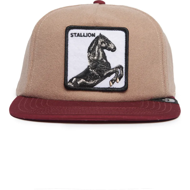 kepure-plokscia-ruda-snapback-stallion-free-rider-the-farm-flats-the-farm-goorin-bros