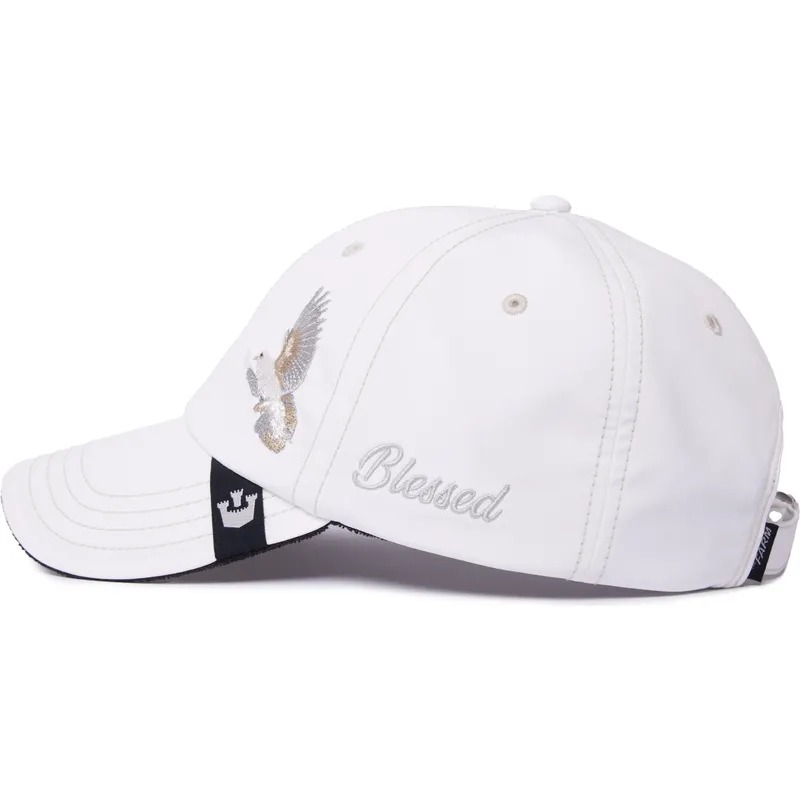 biala-regulowana-czapka-z-daszkiem-golab-2-blessed-2-b-stressed-the-farm-lady-balls-od-goorin-bros