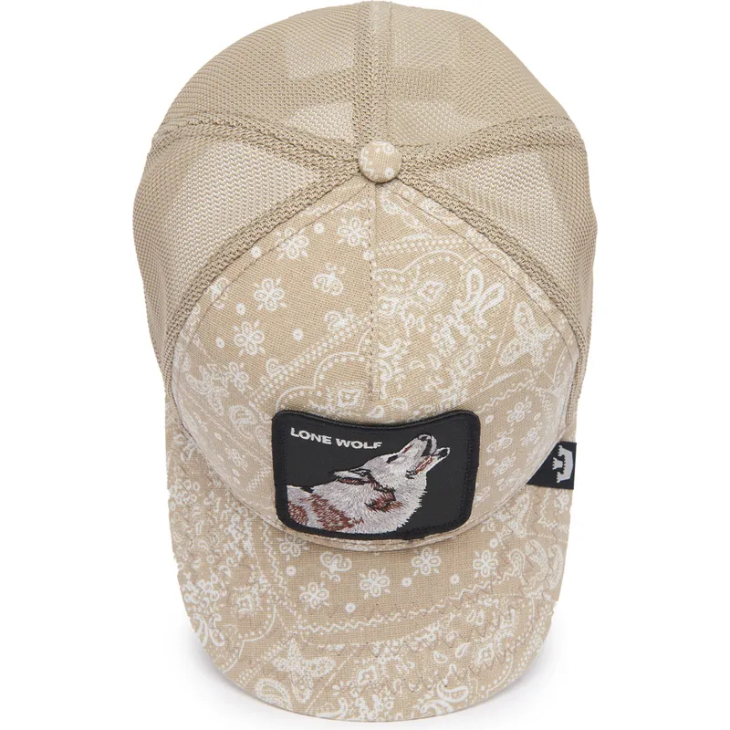 kepure-islenkta-vilkikas-smelio-snapback-lobo-lone-wolf-sign-o-the-times-the-farm-paisley-the-farm-de-goorin-bros