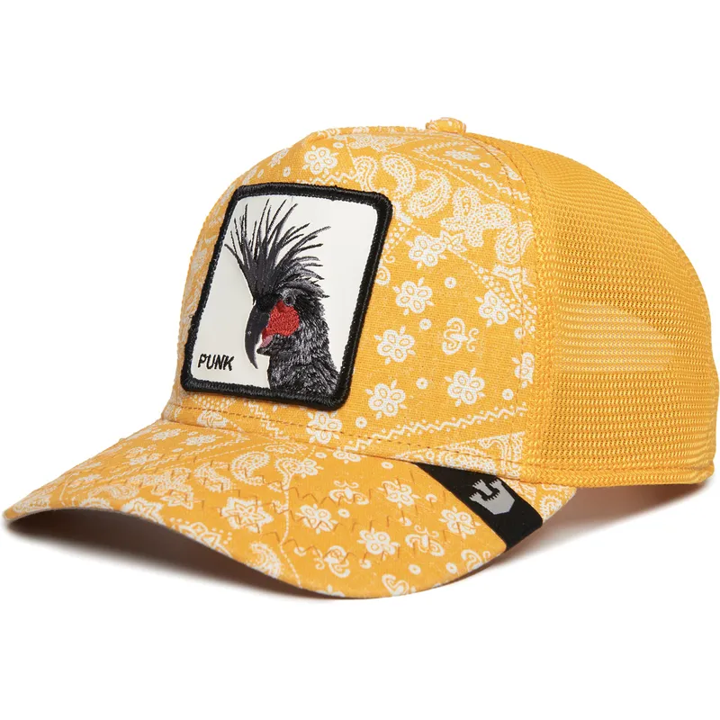 kepure-islenkta-geltona-snapback-punk-spray-paint-arch-the-farm-paisley-the-farm-goorin-bros
