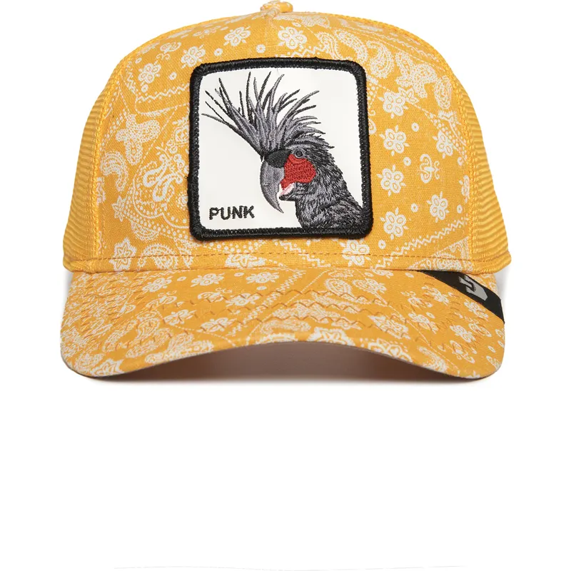 kepure-islenkta-geltona-snapback-punk-spray-paint-arch-the-farm-paisley-the-farm-goorin-bros