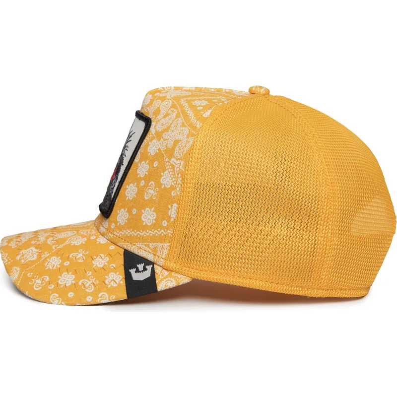 kepure-islenkta-geltona-snapback-punk-spray-paint-arch-the-farm-paisley-the-farm-goorin-bros