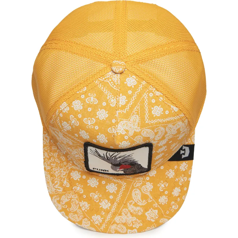 kepure-islenkta-geltona-snapback-punk-spray-paint-arch-the-farm-paisley-the-farm-goorin-bros