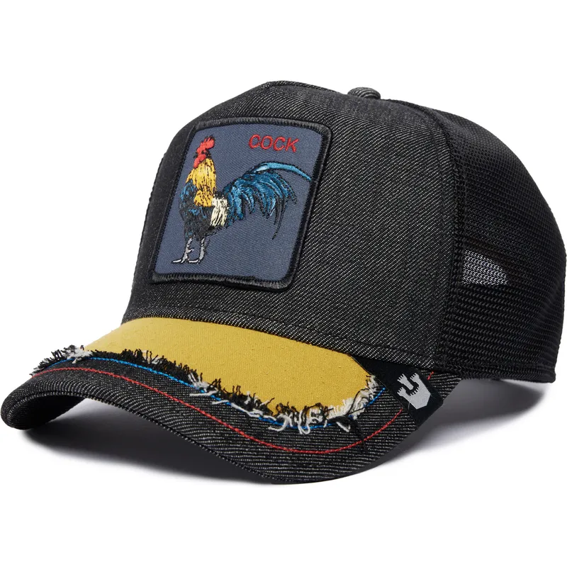kepure-islenkta-vilkikas-juoda-snapback-gallo-silky-cock-the-farm-silky-roots-the-farm-de-goorin-bros