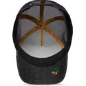 czapka-trucker-czarna-kogut-silky-cock-the-farm-silky-roots-goorin-bros