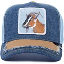 kepure-islenkta-melyna-snapback-goat-silky-goat-the-farm-silky-roots-the-farm-goorin-bros