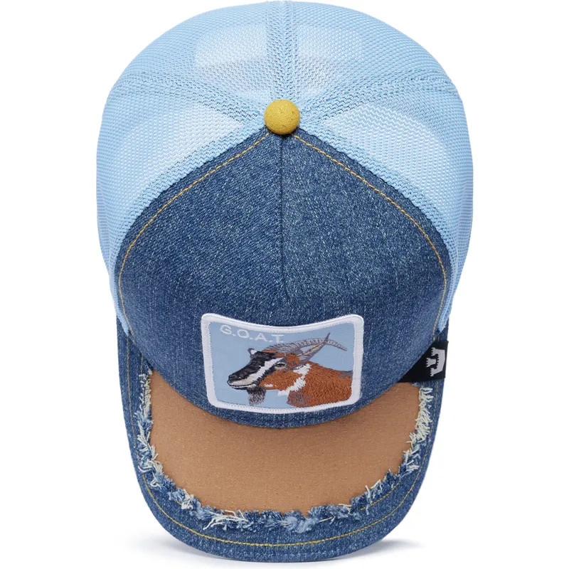 kepure-islenkta-melyna-snapback-goat-silky-goat-the-farm-silky-roots-the-farm-goorin-bros