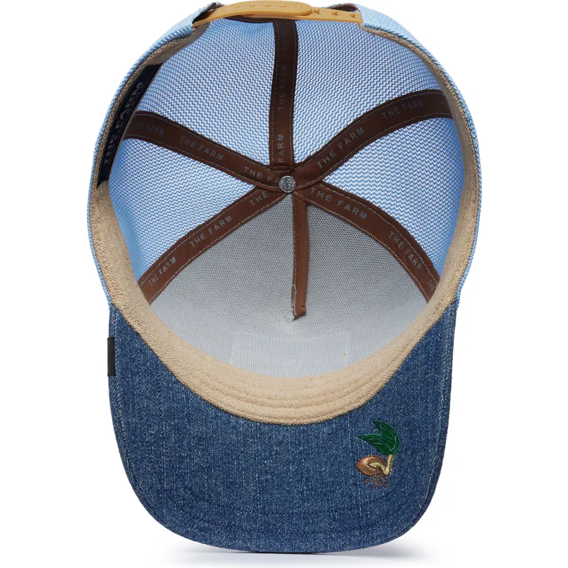 kepure-islenkta-melyna-snapback-goat-silky-goat-the-farm-silky-roots-the-farm-goorin-bros
