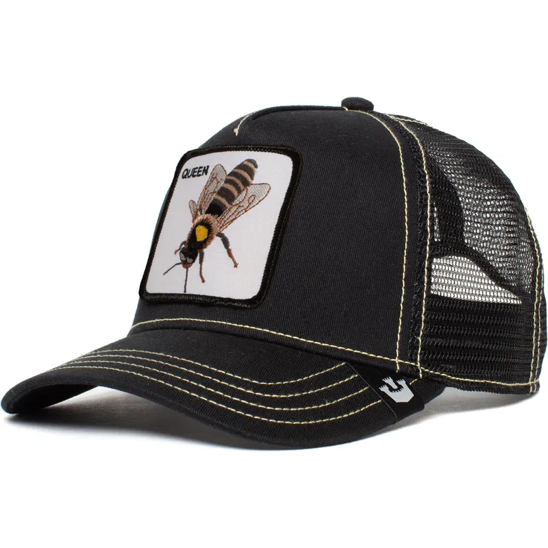czarna-czapka-trucker-z-pszczola-the-queen-bee-the-farm-od-goorin-bros