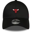 kepure-islenkta-juoda-reguliuojamas-9forty-home-field-chicago-bulls-nba-new-era