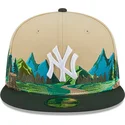 new-era-flat-brim-59fifty-team-landscape-new-york-yankees-mlb-brown-and-green-fitted-cap
